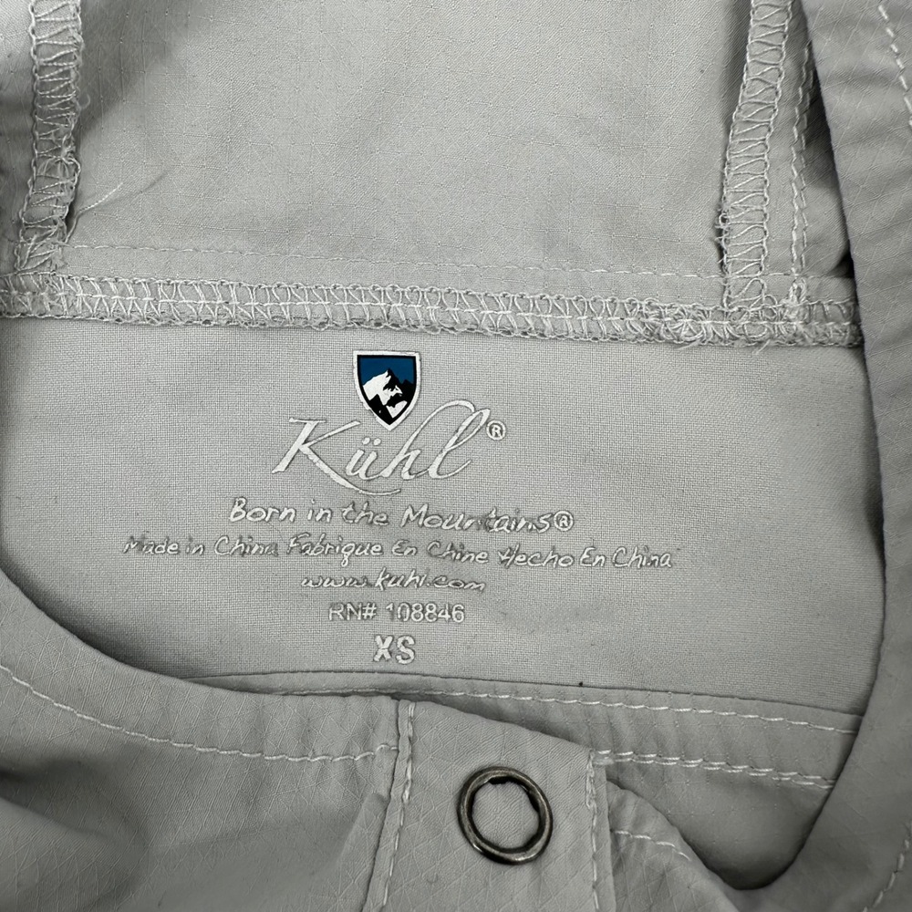 Kuhl Lightweight Hooded Shirt Jacket Snap Button Travel Hiking Womens‎ XS - Picture 5 of 7